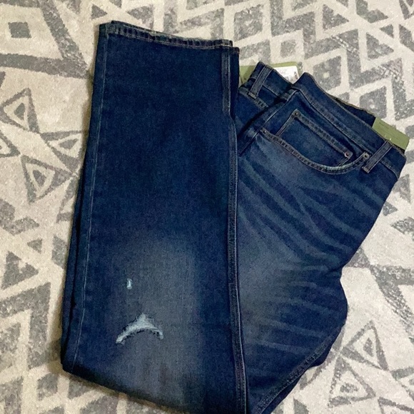 GoodFellow CoolMax All Season Big & Tall SlimStraight Distressed Jeans 40/36 - Picture 7 of 9